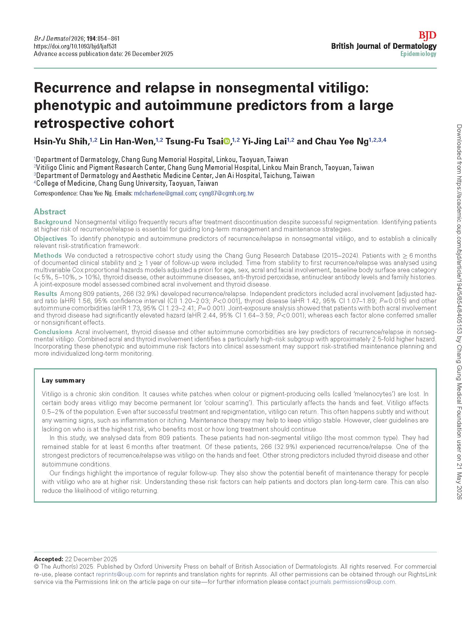 2026 Recurrence and relapse in nonsegmental vitiligo_頁面_1